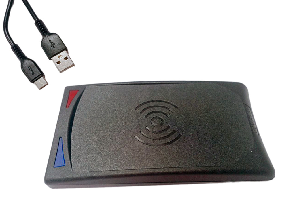 Считыватель смарт-карт Рутокен SCR 3101 NFC, сертифицирован ФСТЭК