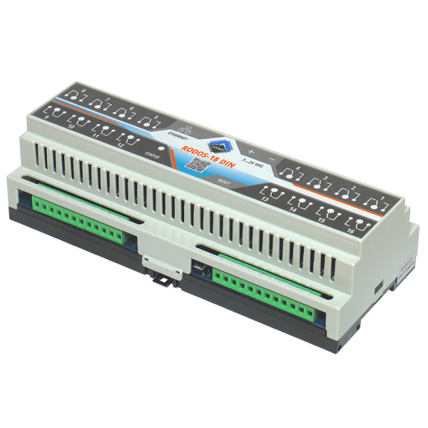 Ethernet реле на DIN рейку на 16 релейных каналов RODOS-18 DIN MG